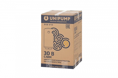 ЭВН Водонагреватель накопительный электрический UNIPUMP СЛИМ 30 В