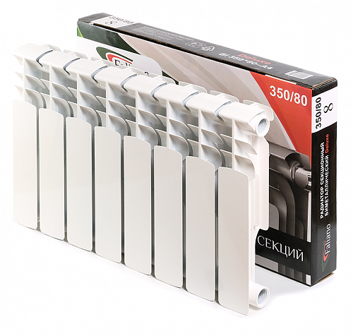 Радиатор алюминиевый FALIANO Al 350/80 A4 4 350x6 секций