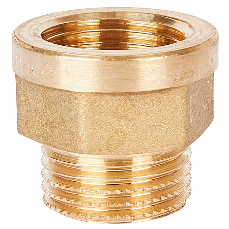 Переход под ключ резьбовой латунный STOUT без покрытия 1/2&quot;х1/2&quot; ВН