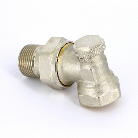 Вентиль обратный угловой UNI-FITT THERMO ВН 3/4" с разъемным соединением, никелир.