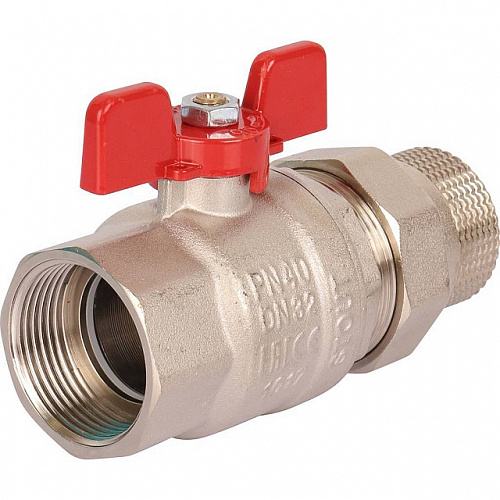 Кран шаровой с американкой STOUT бабочка EPDM 11/4&amp;quot;