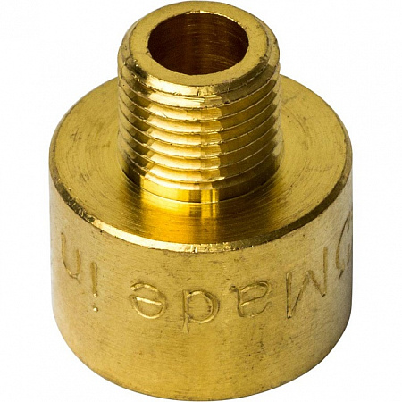 Муфта переходная резьбовая латунная STOUT без покрытия 1/4&quot;x1/8&quot; ВН