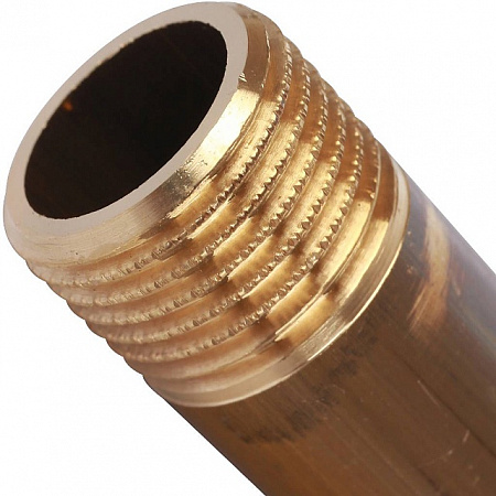 Бочонок резьбовой латунный STOUT без покрытия 1/2&quot;x150мм