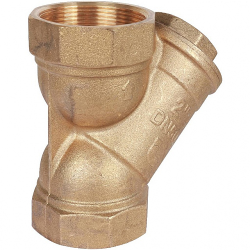 ФГО Фильтр косой грубой очистки STOUT SFW латунный 2&amp;quot;, 500 мкр, желтый