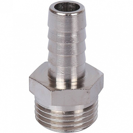 Штуцер резьбовой латунный STOUT никель 1/2&quot;x12мм Н