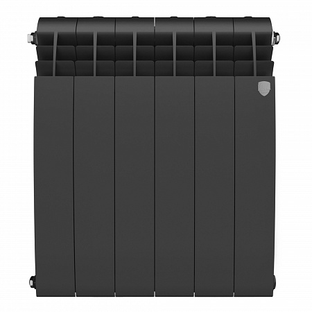 Радиатор биметаллический ROYAL THERMO BILINER NOIR SABLE 500x6 секций, черный (НС-1176312)