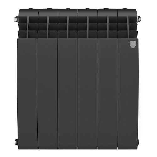 Радиатор биметаллический ROYAL THERMO BILINER NOIR SABLE 500x6 секций, черный (НС-1176312)