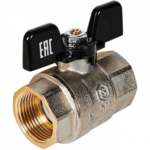 Кран шаровой полнопроходной, ВР/ВР, ручка бабочка 3/4&amp;quot; STOUT