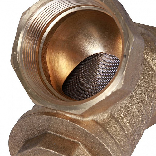 ФГО Фильтр косой грубой очистки STOUT SFW латунный 11/2&amp;quot;, 500 мкр, желтый