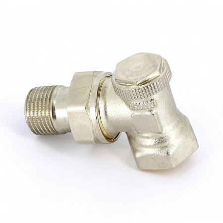 Вентиль обратный угловой UNI-FITT THERMO ВН 1/2&quot; с разъемным соединением, никелир.