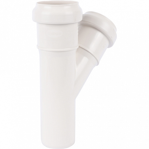 ПВХ Тройник канализационный SINIKON КОМФОРТ ПЛЮС белый Ø40х45°
