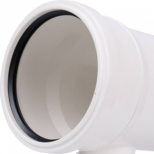 ПВХ Тройник переходной канализационный SINIKON КОМФОРТ ПЛЮС белый Ø110х50х90°