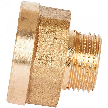 Переход под ключ резьбовой латунный STOUT без покрытия 1/2&quot;х3/8&quot; ВН