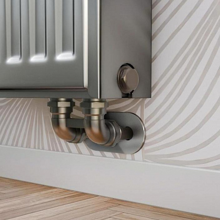 Отражатель декоративный для Г-образных трубок ESSAN HIDDEN двойной 50х2х15мм, хром RAL CHROME