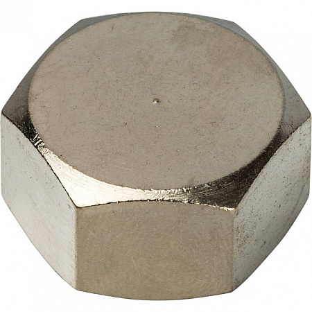 Заглушка резьбовая латунная STOUT никель 3/8&quot; В