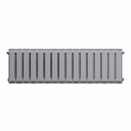 Радиатор биметаллический ROYAL THERMO PIANOFORTE SILVER SATIN 300x16 секций, серый (НС-1346079)