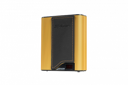 Стабилизатор сетевого напряжения TEPLOCOM ST-555-И Western gold black БАСТИОН (дизайн кожаный)