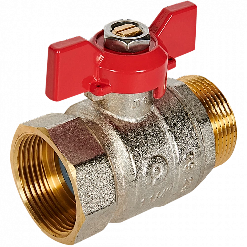 Кран шаровой ROMMER бабочка 11/4&amp;quot; ВН неполнопроходной