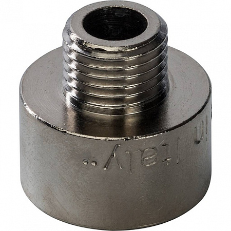 Муфта переходная резьбовая латунная STOUT никель 1/2&quot;X1/4&quot; ВН