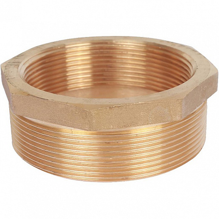 Футорка резьбовая латунная STOUT без покрытия 3&quot;x21/2&quot; ВН
