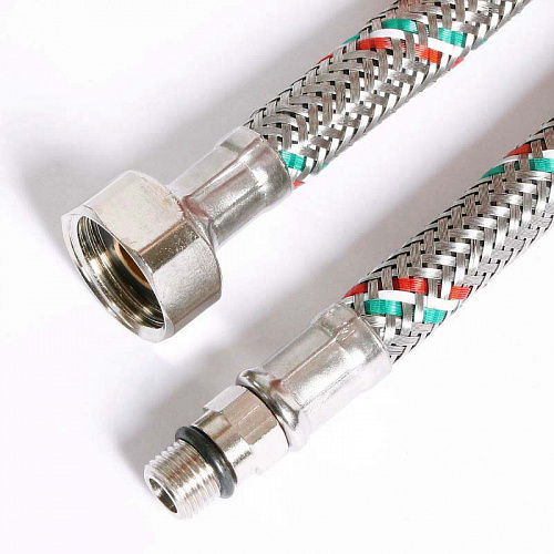 Гибкая подводка для смесителя UNI-FITT М10х1 - 1/2&amp;quot;, 30 см, DN 8, оплётка из нерж. стали