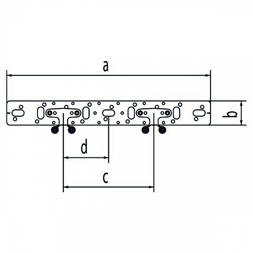 Монтажная планка-кронштейн для водорозеток REHAU 75/150 плоский, с амортизаторами