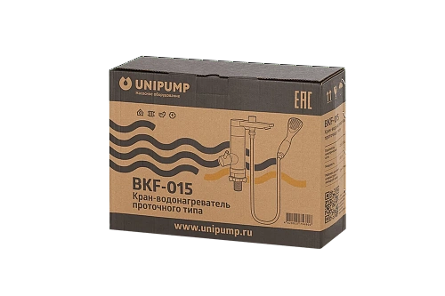 Смеситель-кран водонагреватель проточный UNIPUMP BKF-015 (кран+душ)