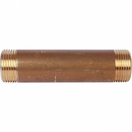 Бочонок резьбовой латунный STOUT без покрытия 3/4&quot;x100мм