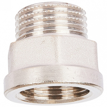 Переход под ключ резьбовой латунный STOUT никель 1/2&quot;х1/2&quot; ВН