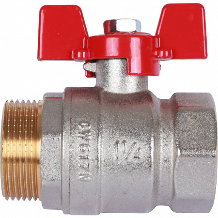 Кран шаровой ROMMER бабочка 11/4&quot; ВН
