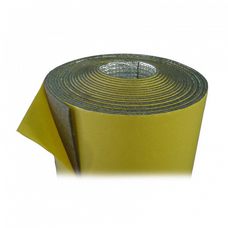 Рулонная изоляция самоклеющийся вспененный полиэтилен ENERGOFLEX BLACK STAR DUCT (12 м²) черный-8 мм