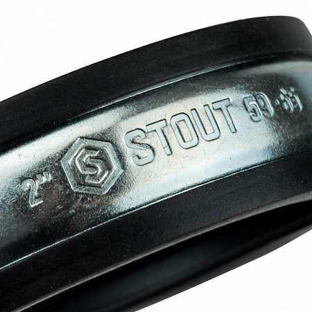 Хомут крепежный без шпильки М8 STOUT Ду50 (59-65) - 2&quot;