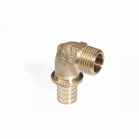 СА Угол резьбовой аксиальный REHAU RAUTITAN RX+ латунный Ø20х3/4&quot; Н (13660901001/11375451001)