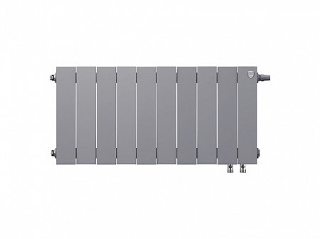 Радиатор биметаллический ROYAL THERMO PIANOFORTE Silver Satin 300x10 секций, нижнее под (НС-1346074)