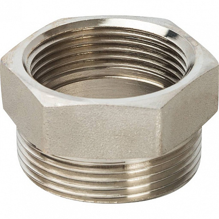 Американка ПРЯМАЯ резьбовая латунная (с прокладкой o-ring) STOUT никель 11/2&quot; ВН