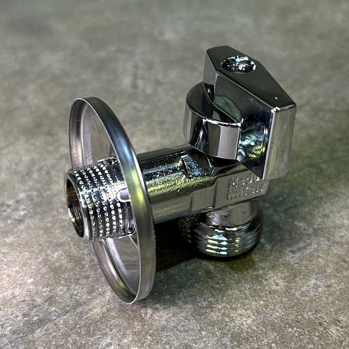 Вентиль запорный Н 1/2&amp;quot; х 3/4&amp;quot; для подключения стиральных / посудомоечных машин UNI-FITT