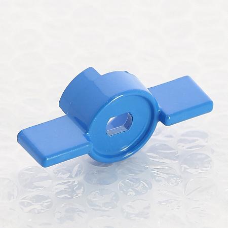 UNI-FITT Ручка бабочка для крана с накидной гайкой 3/4&quot; - 1&quot;, синяя