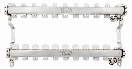 Коллекторная группа ESSAN GROUP803 нержавейка 1&quot;x3/4&quot; EK -10 выходов, без расходомеров (604 мм)