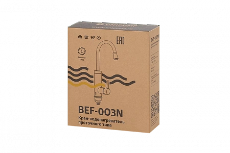 Смеситель-кран водонагреватель проточный UNIPUMP BEF-003N