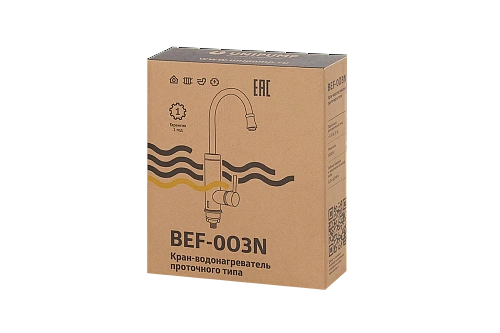 Смеситель-кран водонагреватель проточный UNIPUMP BEF-003N