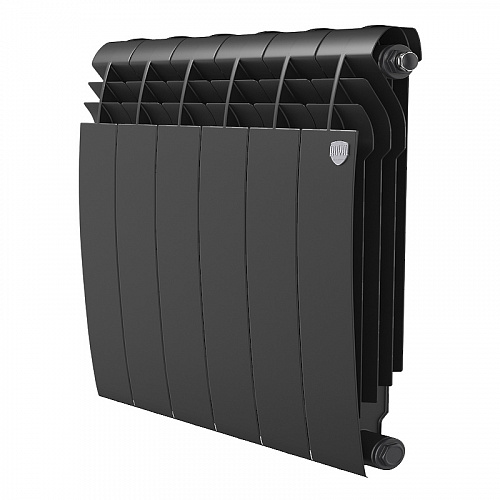 Радиатор биметаллический ROYAL THERMO BILINER NOIR SABLE 500x6 секций, черный (НС-1176312)