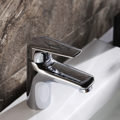 Смеситель для раковины OLIVE'S EVORA 33100EV хром, латунь, уп. (10 шт)