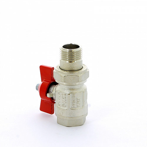 Кран шаровой с американкой ITAP IDEAL ART 098 бабочка 1/2&amp;quot; никель, полнопроходной (26096)