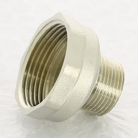 Переход под ключ резьбовой латунный UNI-FITT никель 3/4&quot;х11/4&quot;