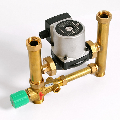 Насосно-смесительная группа UNI-FITT MULTIMIX 1&amp;quot; с насосом GRUNDFOS UPSO 25-65, 130 мм