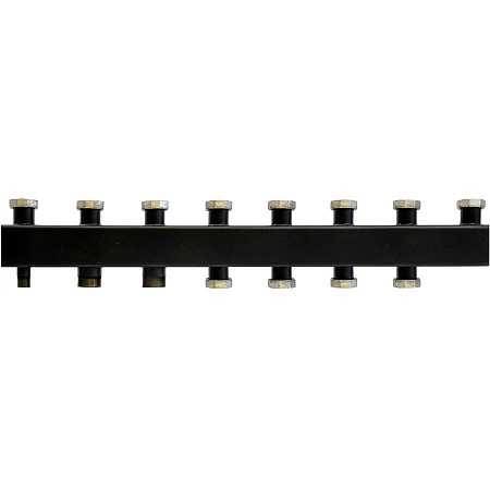 Коллектор распределительный стальной ROMMER 4(6) отопительных контура 1 1/2&quot;