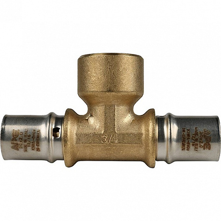 МП Тройник резьбовой пресс для металлопласта STOUT Ø20х3/4&quot;х20 В