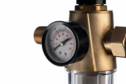 Фильтр промывной обратный ГЕЙЗЕР БАСТИОН Ø65 без покрытия 3/4&amp;quot; АМ-АМ, 90 мкм, пластиковая колба