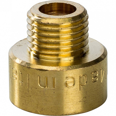 Муфта переходная резьбовая латунная STOUT без покрытия 1/2&quot;x1/4&quot; ВН
