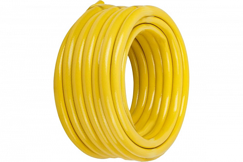 Шланг поливочный армированный ПВХ 3-х слойный ЖЕЛТЫЙ СИБРТЕХ ДАЧНИК 1&amp;quot; - 8атм (25м)